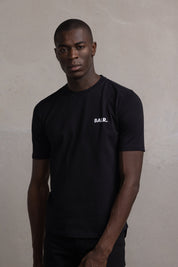 Athletic Small Branded Chest T-Shirt Jet Black