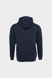 Brand Straight Hoodie Navy Blue