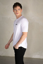 Athletic Small Branded Chest T-SHIRT BRIGHT WHITE