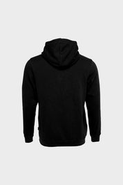 Brand Straight Hoodie Jet Black