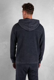 D13 Straight Washed Hoodie Washed Black