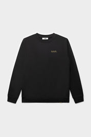 Olaf Straight Gold Doll Emblem Crewneck Jet Black