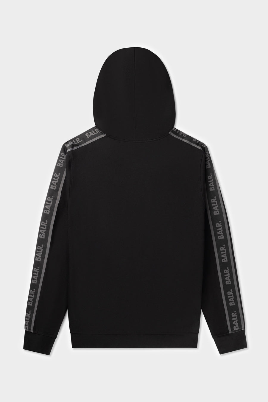 Q-Tape Zip Through Hoodie Jet Black