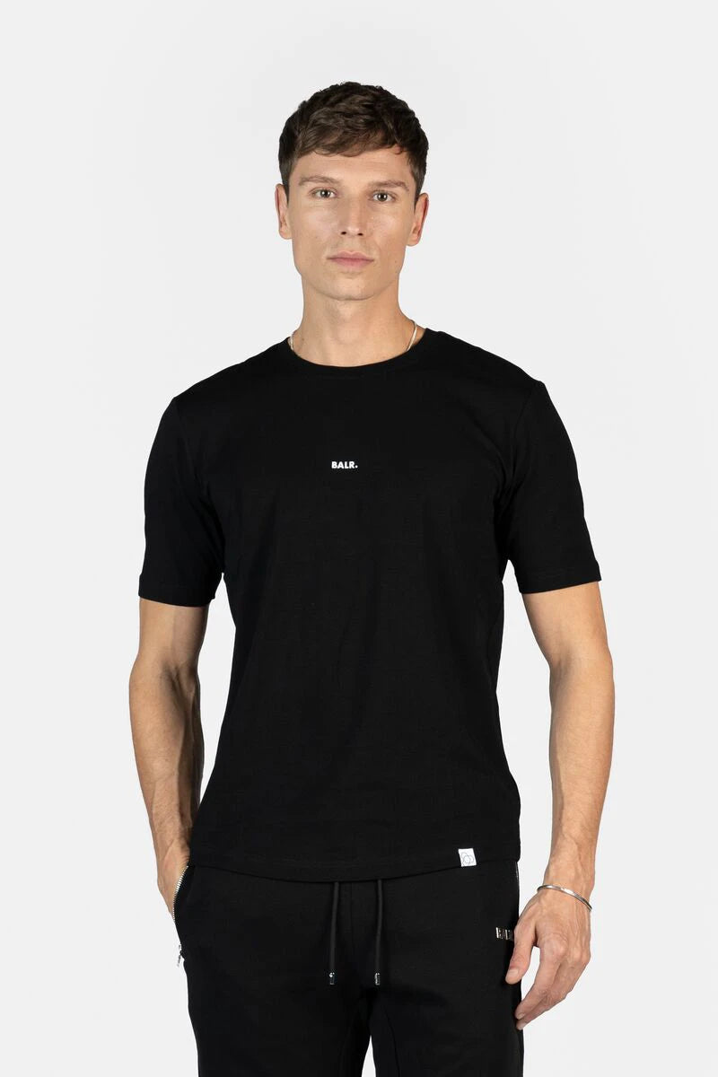 Brand Straight T-Shirt Jet Black