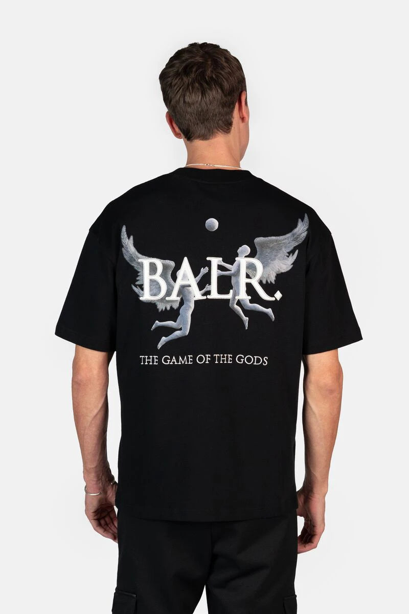 Game of the Gods Box Fit T-Shirt Jet Black