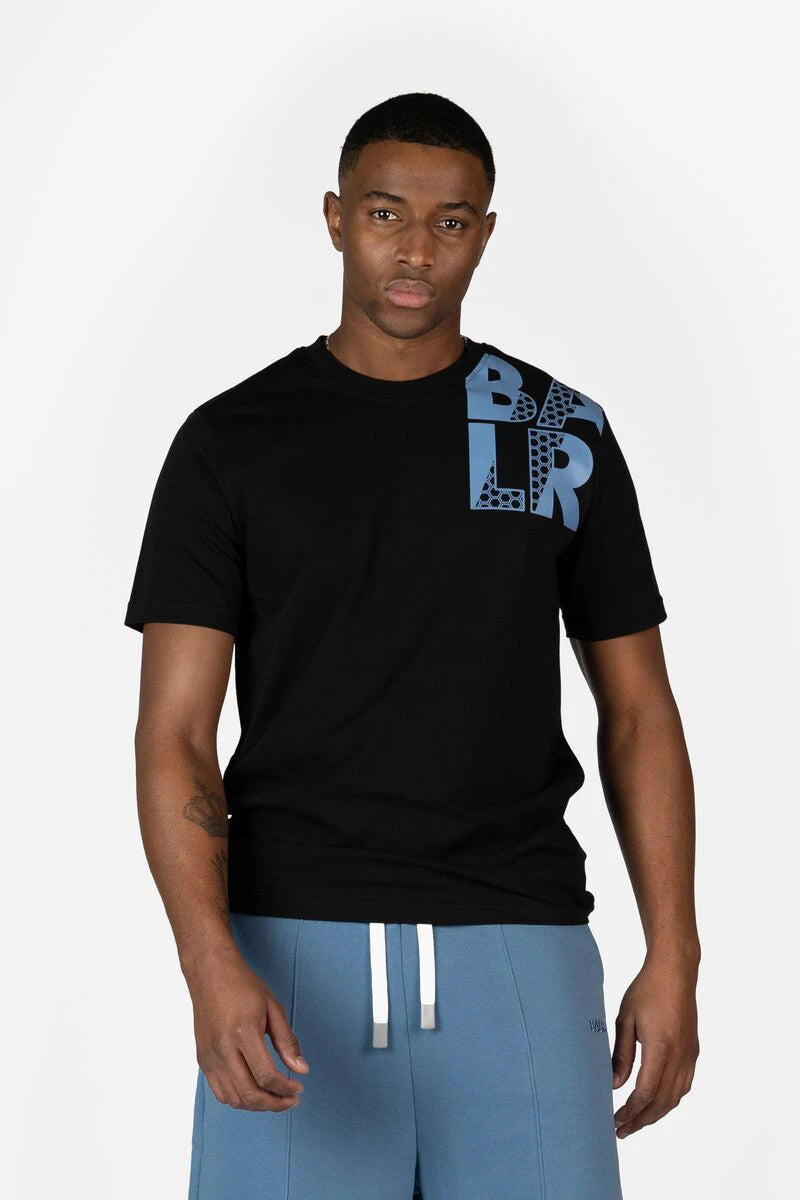 Hex Stripe Regular Fit T-Shirt Jet Black