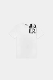 Hex Stripe Regular Fit T-Shirt Bright White