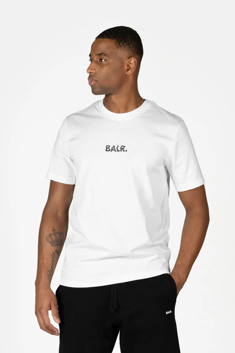 BALR. Glitch Regular Fit T-Shirt Bright White