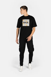 BALR. Repeat Box Fit T-Shirt Jet Black