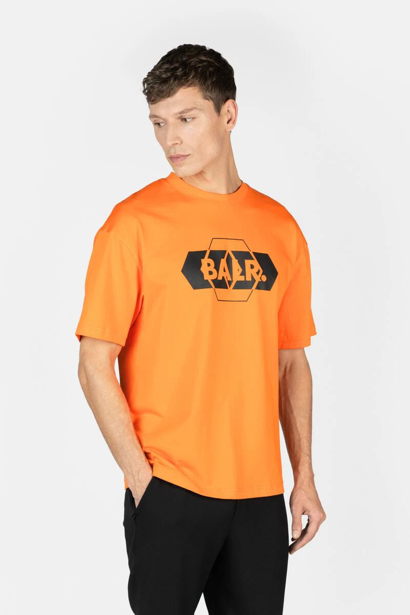 BALR. Form Box Fit T-Shirt Orange