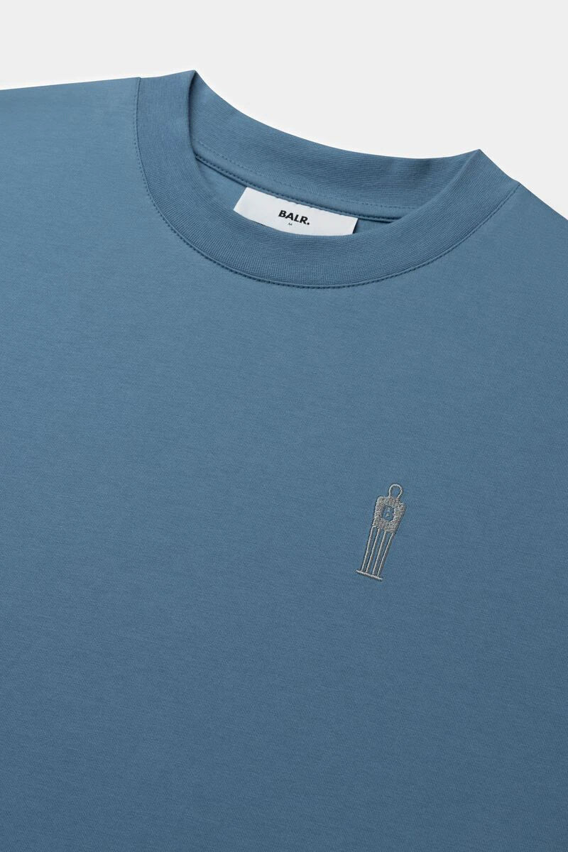 The Wall Box Fit T-Shirt Coronet Blue