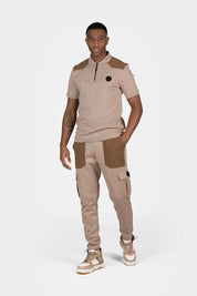 Q+ Regular Fit Polo Shirt Warm Taupe