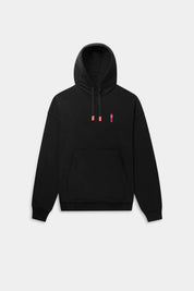 The Wall Box Fit Hoodie Jet Black