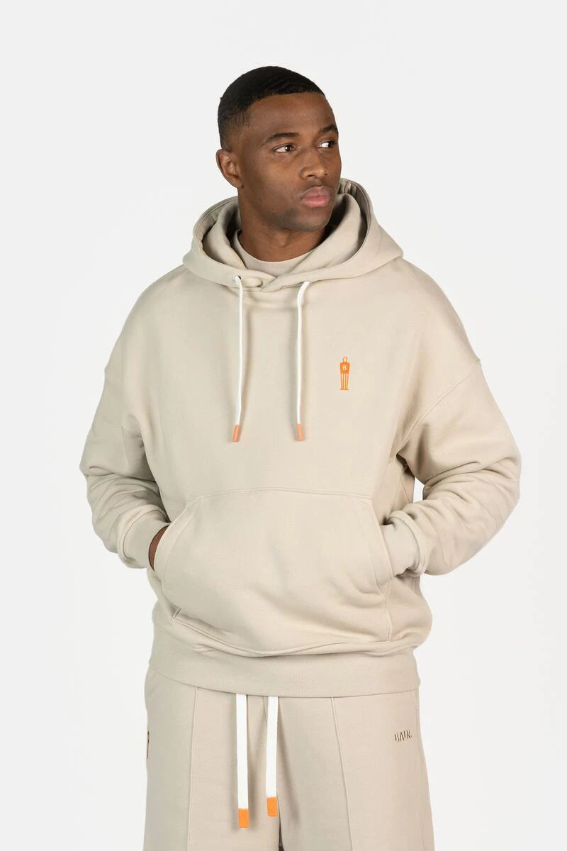 The Wall Box Fit Hoodie Silver Lining