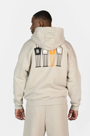 The Wall Box Fit Hoodie Silver Lining