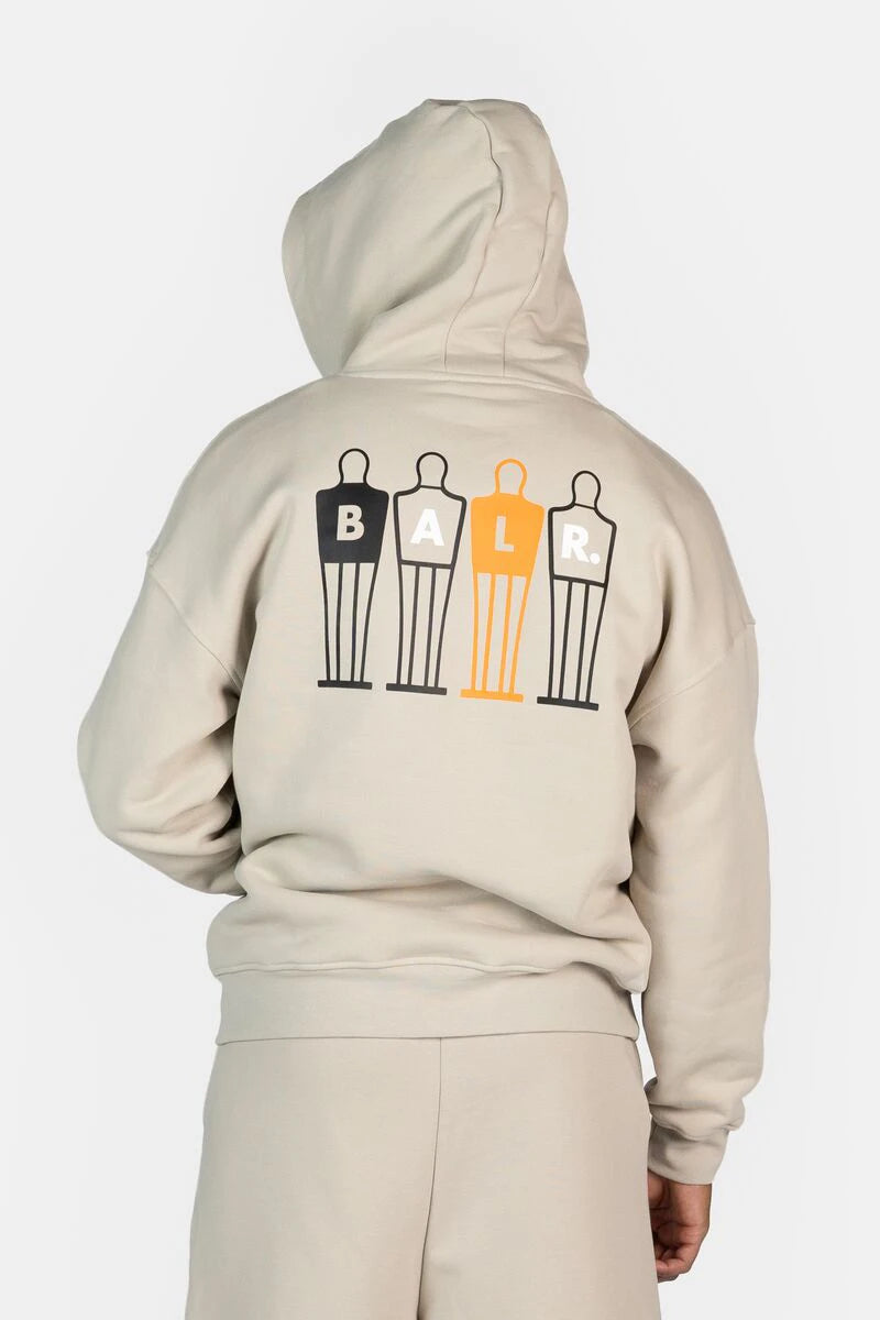 The Wall Box Fit Hoodie Silver Lining