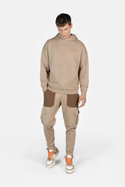 Game of the Gods Box Fit Hoodie Warm Taupe