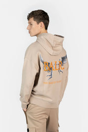 Game of the Gods Box Fit Hoodie Warm Taupe