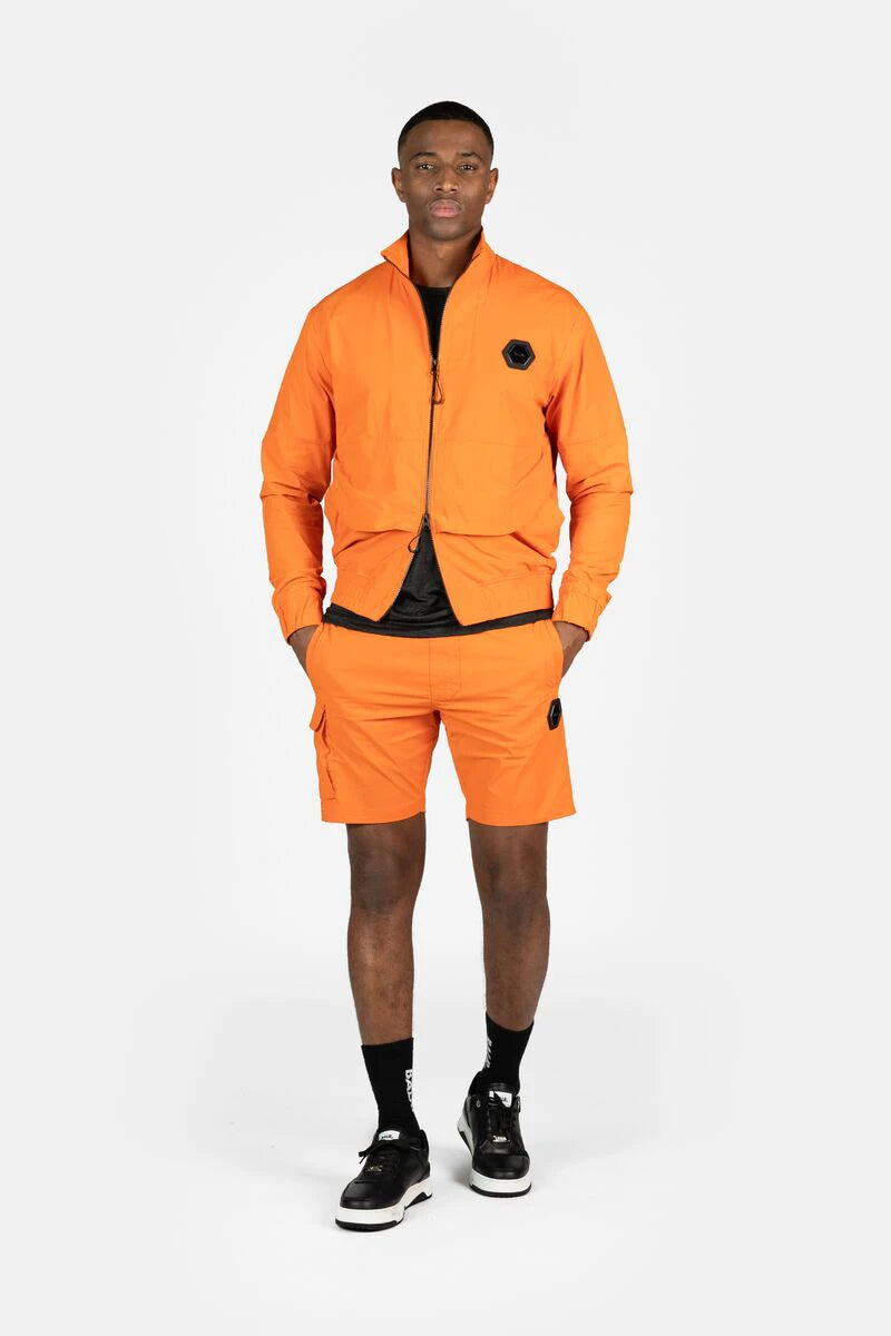 Hexline Slim Fit Track Jacket Orange