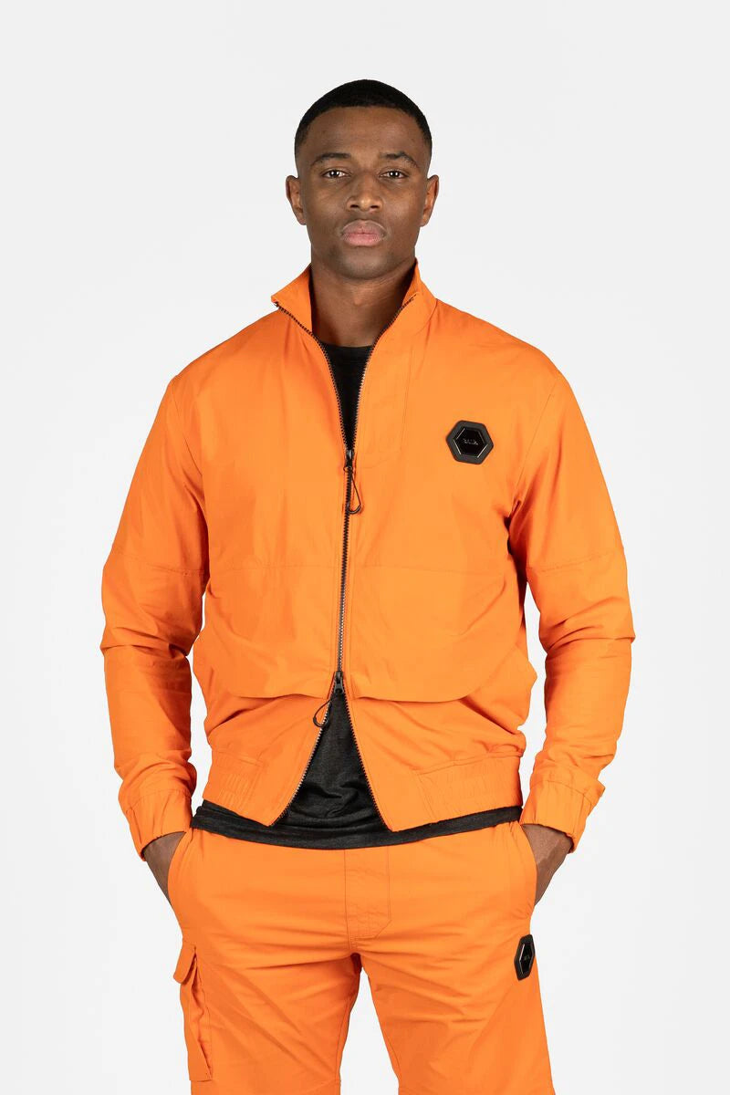 Hexline Slim Fit Track Jacket Orange