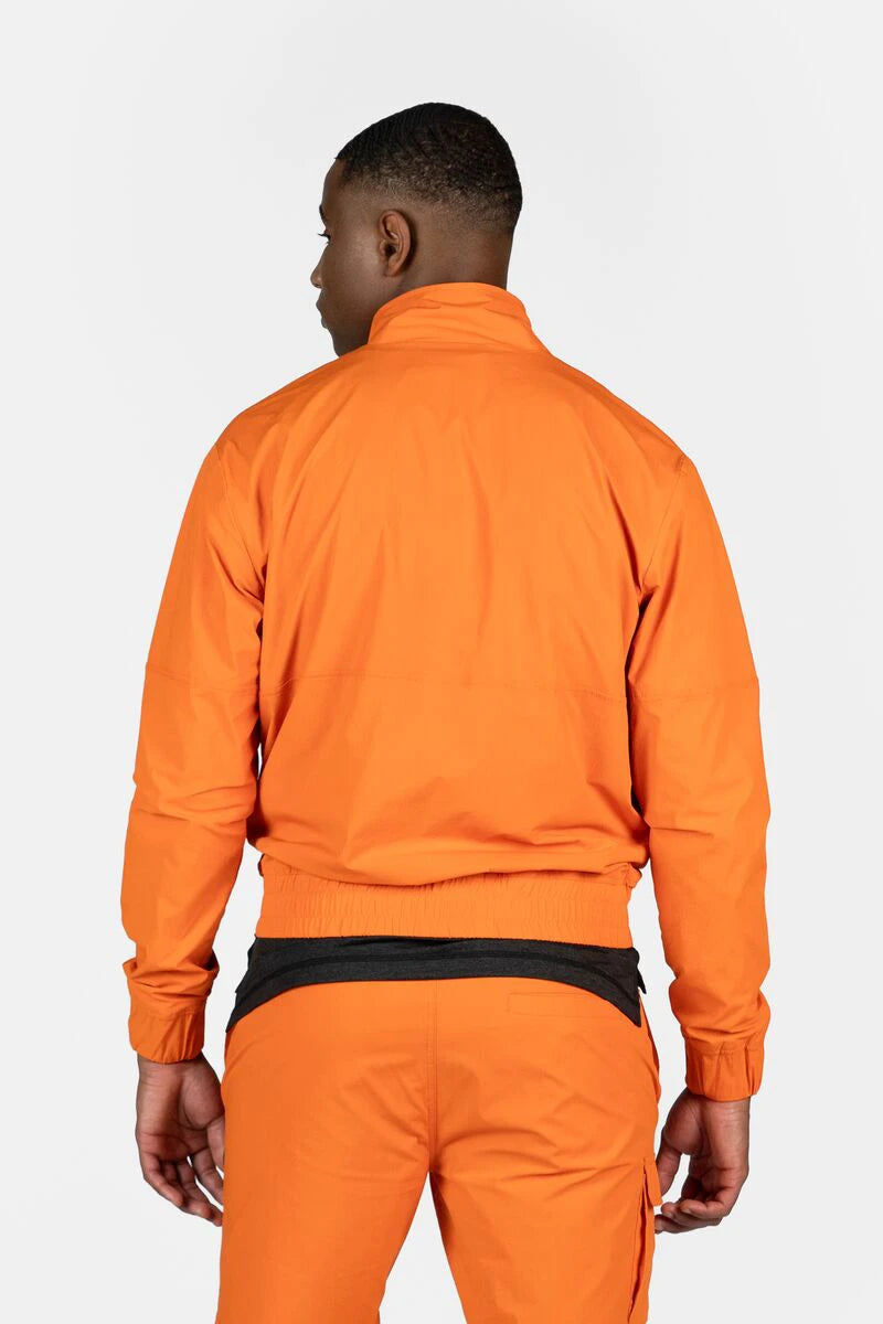 Hexline Slim Fit Track Jacket Orange