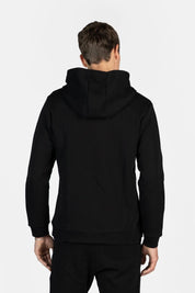 Q-Series Regular Fit Zip Through Hoodie Jet Black