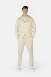 Q-Series Regular Fit Zip Through Hoodie White Swan