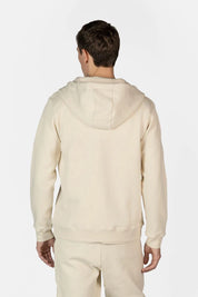 Q-Series Regular Fit Zip Through Hoodie White Swan