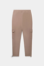 Q+ Regular Fit Cargo Pants Warm Taupe