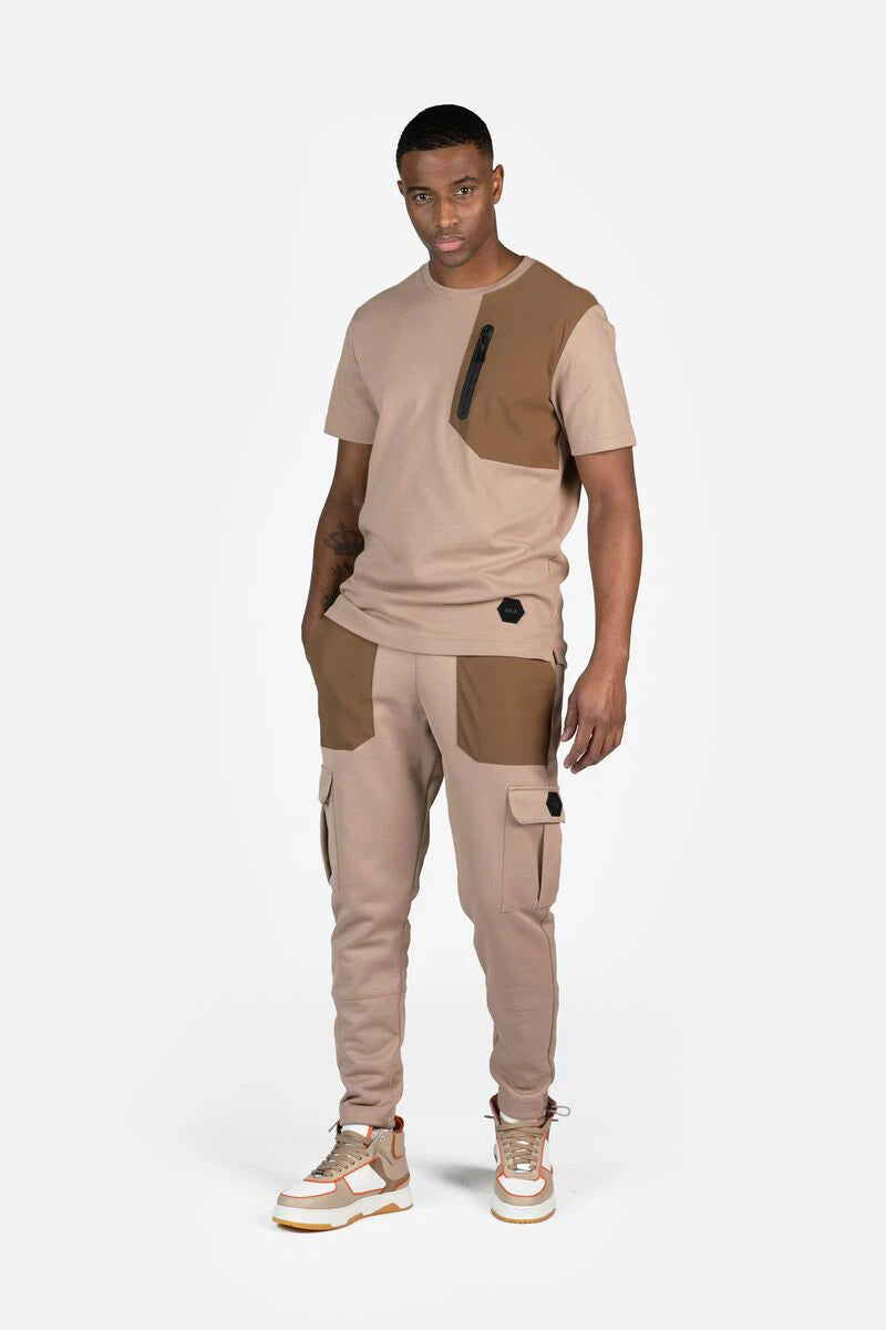 Q+ Regular Fit Cargo Pants Warm Taupe