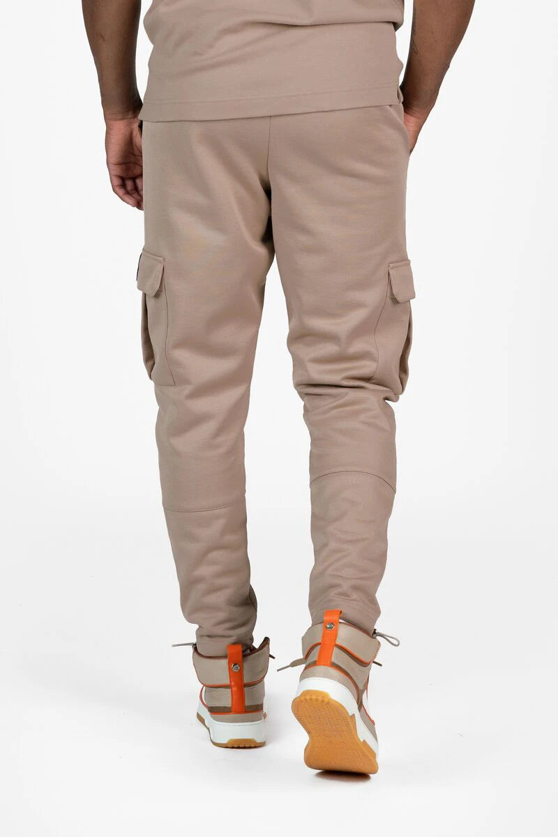 Q+ Regular Fit Cargo Pants Warm Taupe