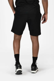 Brand Regular Fit Shorts Long Line Jet Black