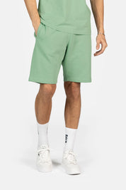 Brand Regular Fit Shorts Long Line Quiet Green