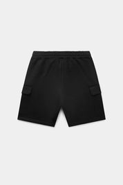 Q+ Regular Fit Cargo Shorts Jet Black