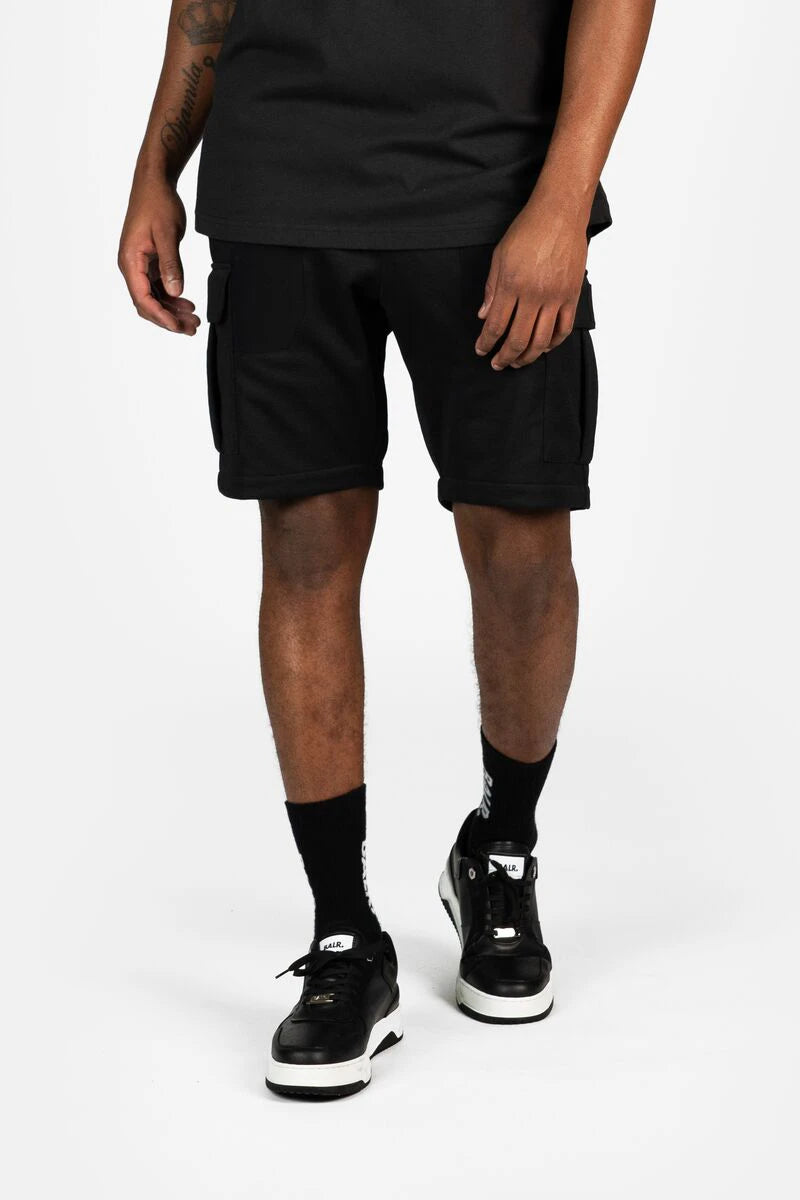 Q+ Regular Fit Cargo Shorts Jet Black