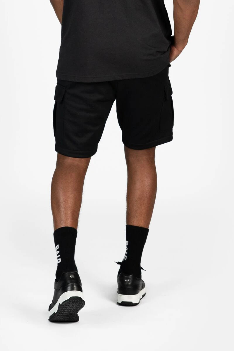 Q+ Regular Fit Cargo Shorts Jet Black