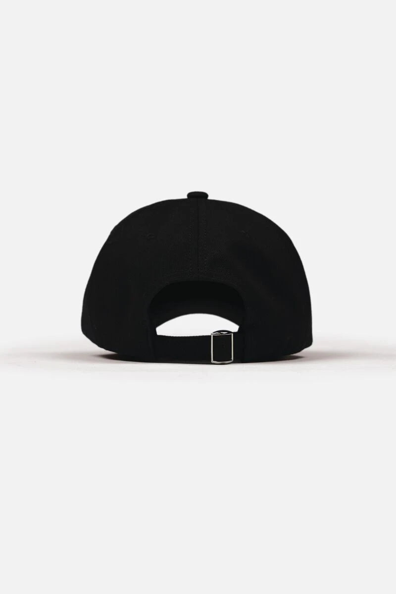 Brand Cotton Cap Jet Black