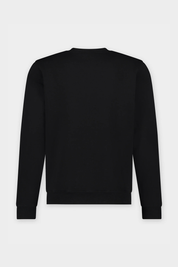 Brand Straight Crewneck Jet Black